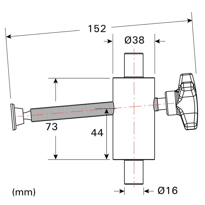 Hliðarþvinga XL - 16 mm kerfi