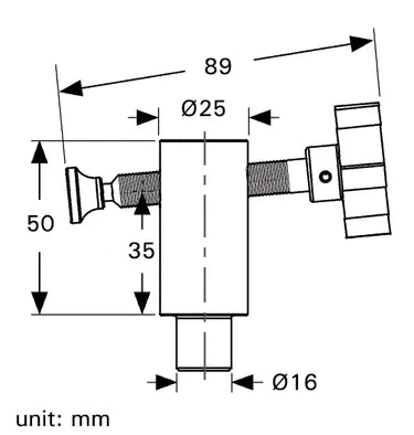 Hliðarþvinga - 16 mm kerfi